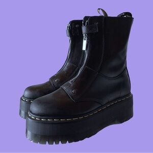 Black Platform Ankle Boots